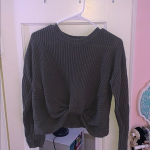 cute gray sweater